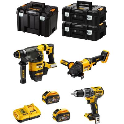 Dewalt Kit Fvk381x2-qw 54v/18v (dch333 + Dcd796 + Dcg418 + 2 X 9,0 Ah + Dcb118 + 2 X Tstak Ii + Tstak Vi) Dewalt Kit Fvk381x2-qw 54v/18v (dch333 + Dcd796 + Dcg418 + 2 X 9,0 Ah + Dcb118 + 2 X Tstak Ii + Tstak Vi)