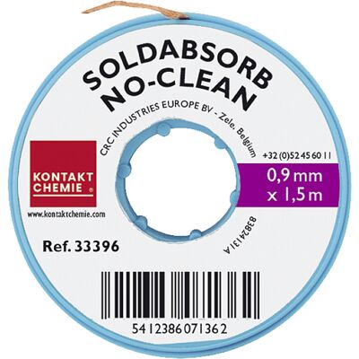 Kontakt Chemie SOLDABSORB Entlötlitze 0,9mm x 1,5m - Lötgerät Zubehör Kontakt Chemie SOLDABSORB Entlötlitze 0,9mm x 1,5m - Lötgerät Zubehör