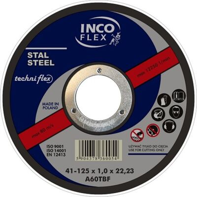 Inco Flex - M41-125-1.6-22A60T - 125x1.6x22.23mm Inco Flex - M41-125-1.6-22A60T - 125x1.6x22.23mm