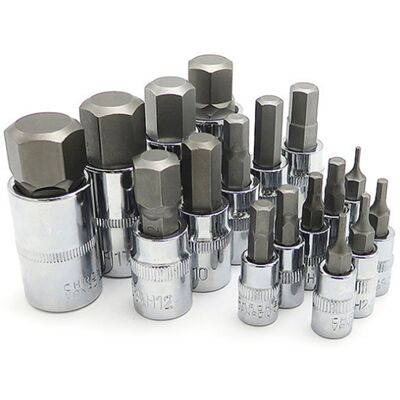 HEAT 34-teiliges Schlagschrauber-innensechskant-bit-set 1/2 Zoll, 1/4 Zoll, 3/8 Zoll, Mutternschlüssel-adapter, Elektrowerkzeuge HEAT 34-teiliges Schlagschrauber-innensechskant-bit-set 1/2 Zoll, 1/4 Zoll, 3/8 Zoll, Mutternschlüssel-adapter, Elektrowerkzeuge