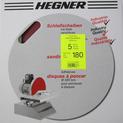 Hegner - HSM 200 S - Körnung 180 - Klettverschluss - Sanding discs Hegner - HSM 200 S - Körnung 180 - Klettverschluss - Sanding discs