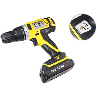 Trade Shop Doppel-Lithium Akku-Bohrmaschine - 18V, LED, 10mm Trade Shop Doppel-Lithium Akku-Bohrmaschine - 18V, LED, 10mm