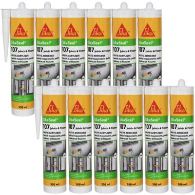 Sika Dichtstoff 107 - Dichtmasse - Weiß - 300ml Sika Dichtstoff 107 - Dichtmasse - Weiß - 300ml