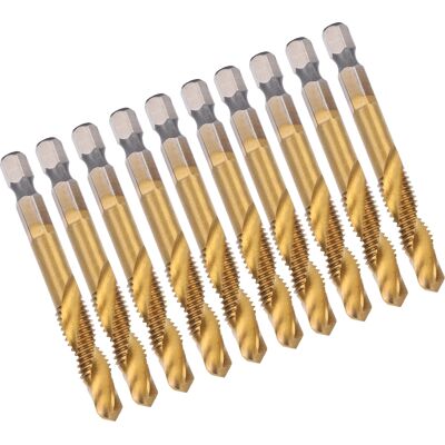 HEAT 10-teiliges M8 Hss Gewindebohrer-set, 6,8 Mm Hss-bohrer Mit Sechskantschaft HEAT 10-teiliges M8 Hss Gewindebohrer-set, 6,8 Mm Hss-bohrer Mit Sechskantschaft