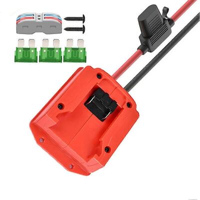 ALLAUVE Starthilfegerät Für Elektroautos Mit 3 Sicherungen Für Milwaukee 18v Batterieadapter - Notfall-starthilfe ALLAUVE Starthilfegerät Für Elektroautos Mit 3 Sicherungen Für Milwaukee 18v Batterieadapter - Notfall-starthilfe