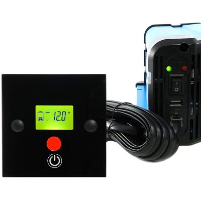 SOLARTRONICS Remote Wand-einbaufernbedienung Crd99 Mit Display Und Kabel Für Blaue Wandler Fs Dr Serie 12v 24v SOLARTRONICS Remote Wand-einbaufernbedienung Crd99 Mit Display Und Kabel Für Blaue Wandler Fs Dr Serie 12v 24v