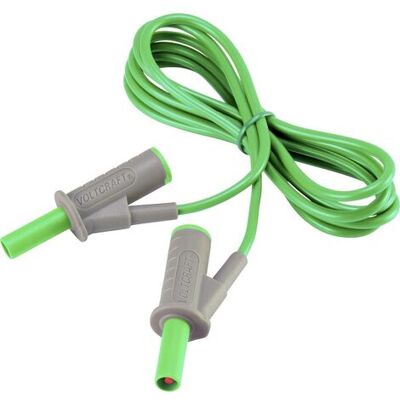 VOLTCRAFT Sicherheits-Testkabel - Flexibel 1.50m - Grün - 10A VOLTCRAFT Sicherheits-Testkabel - Flexibel 1.50m - Grün - 10A
