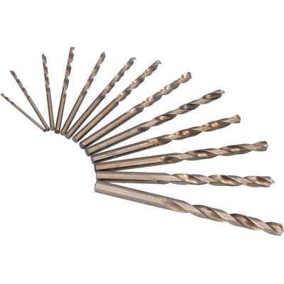 HEAT 13-teiliges Set Spiralbohrer, Hitzebeständig, Kobalt-hss, Gerader Schaft, 1,5 Mm – 6,5 Mm, Inklusive Aufbewahrungsbox HEAT 13-teiliges Set Spiralbohrer, Hitzebeständig, Kobalt-hss, Gerader Schaft, 1,5 Mm – 6,5 Mm, Inklusive Aufbewahrungsbox