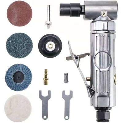 LANGRAY Druckluft-stabschleifer, 90 Grad 1/4'' Mbsp Druckluft-stabschleifer Winkelschleifer Polieren Professioneller Luftkompressor-stabschleifer Mit 2-zoll-schleifscheibe LANGRAY Druckluft-stabschleifer, 90 Grad 1/4'' Mbsp Druckluft-stabschleifer Winkelschleifer Polieren Professioneller Luftkompressor-stabschleifer Mit 2-zoll-schleifscheibe