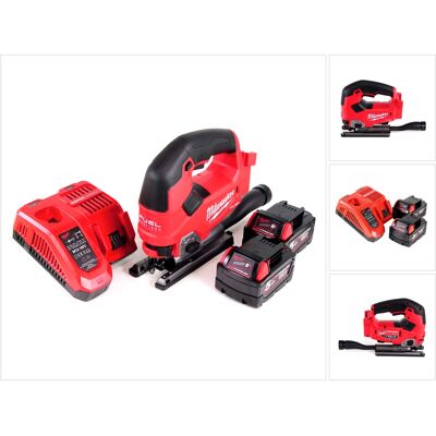 M18 Fjs-502c Stichsäge 18v Brushless + 2x Akku 5,0ah + Ladegerät - Milwaukee M18 Fjs-502c Stichsäge 18v Brushless + 2x Akku 5,0ah + Ladegerät - Milwaukee