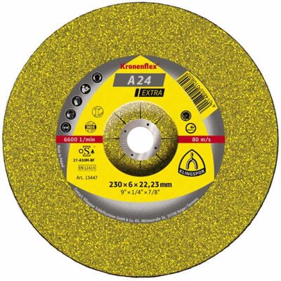 Klingspor 13447 A 24 Extra Trennscheibe - 230mm, 22,23mm Bohrung Klingspor 13447 A 24 Extra Trennscheibe - 230mm, 22,23mm Bohrung