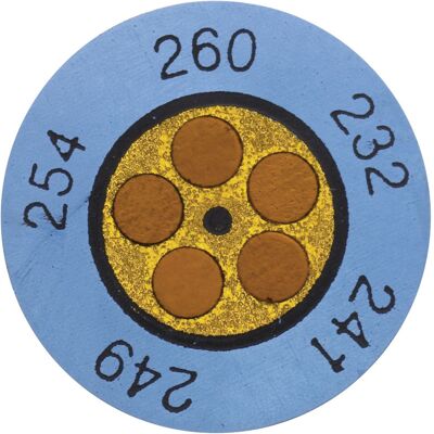 Testo Blau Modell 0646 0073 Temperaturindikator - Thermometer Testo Blau Modell 0646 0073 Temperaturindikator - Thermometer