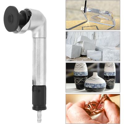 HEAT Pneumatischer Schleifstift Mit 90°-biegung, Mini-druckluft-mikro-geradschleifer, Handwerkzeug, 23500 U/min HEAT Pneumatischer Schleifstift Mit 90°-biegung, Mini-druckluft-mikro-geradschleifer, Handwerkzeug, 23500 U/min