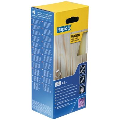 Fp - Klebestifte Holz Und Schwert 190 Mm X 48 Sticks - Box - Rapid-isaberg - 5001421 Fp - Klebestifte Holz Und Schwert 190 Mm X 48 Sticks - Box - Rapid-isaberg - 5001421