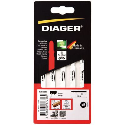 Diager - L001M5 - Bi-Metall - 55 mm - Stichsägeblatt Diager - L001M5 - Bi-Metall - 55 mm - Stichsägeblatt