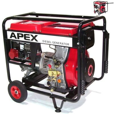 Apex Diesel Stromerzeuger Generator 5500 400v Notstromaggregat Generator 06282 Apex Diesel Stromerzeuger Generator 5500 400v Notstromaggregat Generator 06282