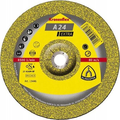 Klingspor A24 Extra - Konvexe Stahlschleifscheibe - Für Metall Klingspor A24 Extra - Konvexe Stahlschleifscheibe - Für Metall