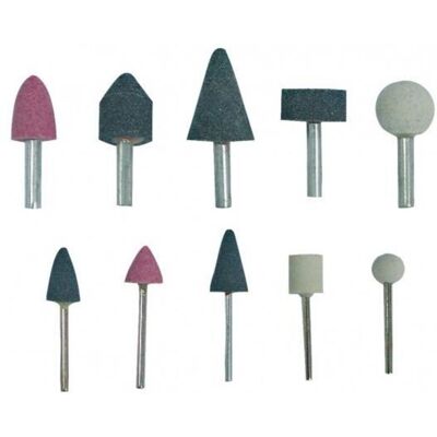 ProLine Mega Schleifsteine - 10-tlg. Set - 3/6mm Schaft ProLine Mega Schleifsteine - 10-tlg. Set - 3/6mm Schaft