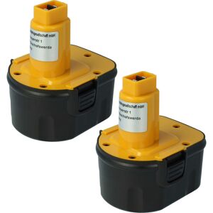 Vhbw - 2x Akku kompatibel mit Black & Decker KC1262FK, KC12E, MT1203B, PS12VK, PS12VK2 Elektrowerkzeug (2000mAh NiMH 12 v)