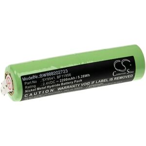 Akku kompatibel mit Kenwood FG-100, FG150, FG-150, FG200, FG-200 Käsereibe Käsemühle (2200mAh, 2,4V, NiMH) - Vhbw