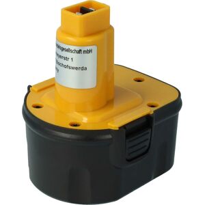 vhbw Akku kompatibel mit Black & Decker KC1282FK, KC12C, KC12CE, KC12E, KC12GT, KC12GTBK Elektrowerkzeug (2000mAh NiMH 12 V)