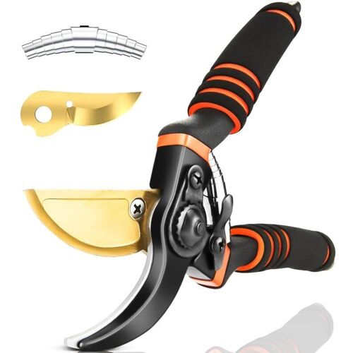 AIPERQ Gartenschere, Gartenschere, Gardena Gartenschere, Lieferung mit Ersatzklinge und Feder, Gartenschere, Gartenschere, Profi-Gartenschere