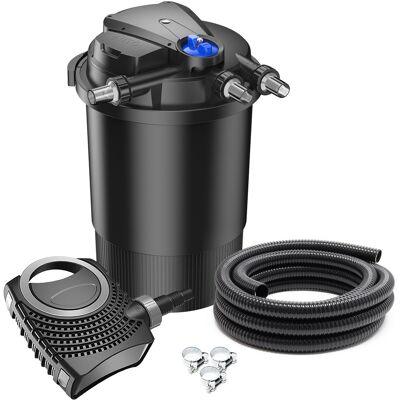 WILTEC Sunsun Komplettset: Cpa-30000 Teichdruckfilter Bis 60000 L Mit 55 Watt Uv-c Teichklärer, Neo10000 Supereco Teichpumpe 10000l/h 80w, 10m Teichschlauch 38 Mm (1 1/2"), Schlauchschellen W1 44-47mm WILTEC Sunsun Komplettset: Cpa-30000 Teichdruckfilter Bis 60000 L Mit 55 Watt Uv-c Teichklärer, Neo10000 Supereco Teichpumpe 10000l/h 80w, 10m Teichschlauch 38 Mm (1 1/2"), Schlauchschellen W1 44-47mm