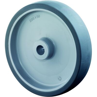 Bs Rollen Bs Gummirad Grau B43, Kunststofffelge, Gleitlager, Ø Rad 125 Mm, Tragkraft 100 Kg, Radbreite 35 Mm, Nabenlänge 44 Mm Bs Rollen Bs Gummirad Grau B43, Kunststofffelge, Gleitlager, Ø Rad 125 Mm, Tragkraft 100 Kg, Radbreite 35 Mm, Nabenlänge 44 Mm