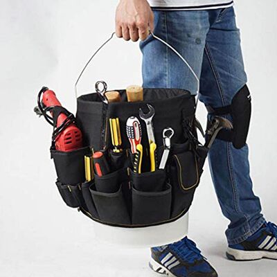 HEAT Robuster Eimer-organizer Für Gartengeräte, Gartengeräte-set-halter Mit 56 Taschen Für Garten, Hof Und Rasen HEAT Robuster Eimer-organizer Für Gartengeräte, Gartengeräte-set-halter Mit 56 Taschen Für Garten, Hof Und Rasen