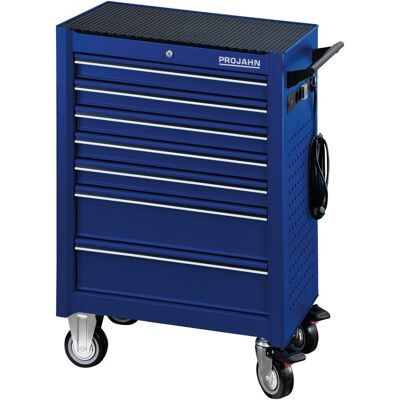Werkstattwagen Universe Mit E-power Elektroverteiler Mit 7 Schubfächern Blau - Projahn Werkstattwagen Universe Mit E-power Elektroverteiler Mit 7 Schubfächern Blau - Projahn