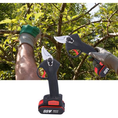 JUTE Elektrische Gartenschere, Obstbaumschere, Praktische Elektrische Astschere Für Baumäste, Europäischer Standard Ac100-240v. JUTE Elektrische Gartenschere, Obstbaumschere, Praktische Elektrische Astschere Für Baumäste, Europäischer Standard Ac100-240v.
