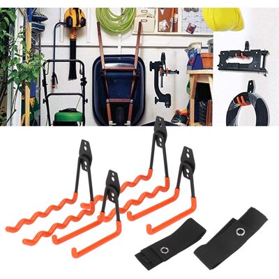 JUTE 6er-set Garagenhaken – Robuste Aufbewahrungshaken Aus Eisen – Praktischer Werkzeugorganizer Für Die Garage Mit Rutschfester Beschichtung – Geeignet Zur Aufbewahrung Von Elektrowerkzeugen, Gartengeräte JUTE 6er-set Garagenhaken – Robuste Aufbewahrungshaken Aus Eisen – Praktischer Werkzeugorganizer Für Die Garage Mit Rutschfester Beschichtung – Geeignet Zur Aufbewahrung Von Elektrowerkzeugen, Gartengeräte