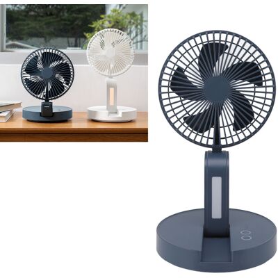 JUTE Oszillierender Tischventilator, Faltbarer Ventilator, Wandventilator, Usb-aufladbar, Blau. JUTE Oszillierender Tischventilator, Faltbarer Ventilator, Wandventilator, Usb-aufladbar, Blau.