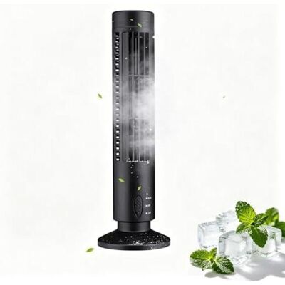 BLUEDEER Tragbarer Luftkühler, Usb-turmventilator, Zirkulierender Luftstrom, Flügellose, Zwei Geschwindigkeitseinstellungen, Standventilator, Kompakte & Elegante Oszillierende, Dichtes Sicherheitsnetz (black) BLUEDEER Tragbarer Luftkühler, Usb-turmventilator, Zirkulierender Luftstrom, Flügellose, Zwei Geschwindigkeitseinstellungen, Standventilator, Kompakte & Elegante Oszillierende, Dichtes Sicherheitsnetz (black)