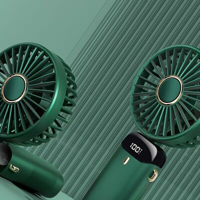 JUTE Neuer Tragbarer Mini-usb-ventilator Für Studenten (2022), Faltbarer Aromatherapie-ventilator Mit Digitalanzeige N15 Dunkelgrün 3000 M JUTE Neuer Tragbarer Mini-usb-ventilator Für Studenten (2022), Faltbarer Aromatherapie-ventilator Mit Digitalanzeige N15 Dunkelgrün 3000 M