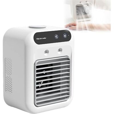 CREA Tragbare Klimaanlage (standard) – Mini-usb-klimaanlage, Leiser Ventilator, Tragbarer Luftkühler Für Schlafzimmer, Büro, Camping (weiß) CREA Tragbare Klimaanlage (standard) – Mini-usb-klimaanlage, Leiser Ventilator, Tragbarer Luftkühler Für Schlafzimmer, Büro, Camping (weiß)
