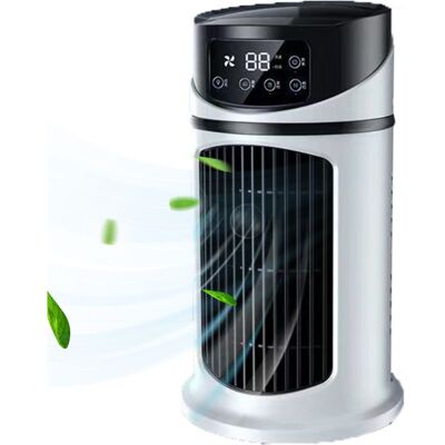 Usb-wiederaufladbarer, Tragbarer Luftkühler Mit Timer, Leiser Persönlicher Ventilator - Kzq Usb-wiederaufladbarer, Tragbarer Luftkühler Mit Timer, Leiser Persönlicher Ventilator - Kzq