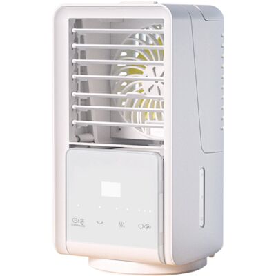 IOOMVOL Tischventilator Mit Kaltwasserstrahlfunktion, Tragbare Mini-klimaanlage Fürs Bett, Weiß IOOMVOL Tischventilator Mit Kaltwasserstrahlfunktion, Tragbare Mini-klimaanlage Fürs Bett, Weiß