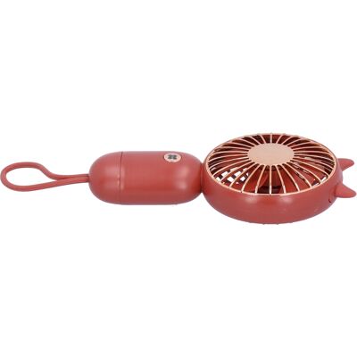 HEAT Tragbarer Mini-usb-ventilator, Leise, Handlich, Für Schule, Outdoor, Büro, Zuhause, Farbe: Jujube-rot HEAT Tragbarer Mini-usb-ventilator, Leise, Handlich, Für Schule, Outdoor, Büro, Zuhause, Farbe: Jujube-rot