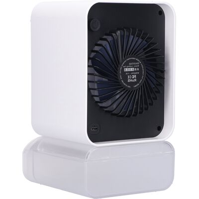HEAT Abnehmbarer Tischventilator Mit Sprühfunktion, Mini-usb-wiederaufladbare Klimaanlage, Tragbarer Luftkühler Für Zuhause HEAT Abnehmbarer Tischventilator Mit Sprühfunktion, Mini-usb-wiederaufladbare Klimaanlage, Tragbarer Luftkühler Für Zuhause