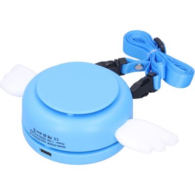 HEAT Verstellbarer, Per Usb Aufladbarer, Tragbarer Elektrischer Ventilator, Blattloser Nackenventilator Für Den Innen- Und Außenbereich, Blau HEAT Verstellbarer, Per Usb Aufladbarer, Tragbarer Elektrischer Ventilator, Blattloser Nackenventilator Für Den Innen- Und Außenbereich, Blau