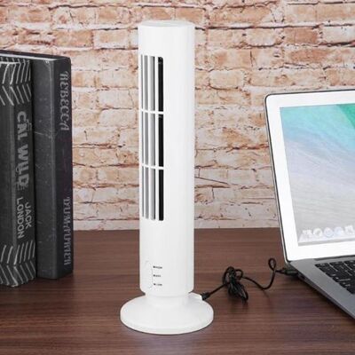HEAT Tragbarer Vertikaler, Blattloser Ventilator Mit Usb-anschluss, Mini-turmventilator Für Den Heim- Und Bürobereich HEAT Tragbarer Vertikaler, Blattloser Ventilator Mit Usb-anschluss, Mini-turmventilator Für Den Heim- Und Bürobereich