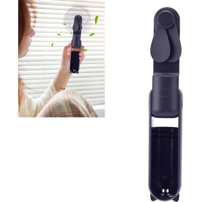 JUTE Tragbarer, Faltbarer Mini-ventilator Im Cartoon-stil, Usb-aufladbar, Dunkelblau JUTE Tragbarer, Faltbarer Mini-ventilator Im Cartoon-stil, Usb-aufladbar, Dunkelblau