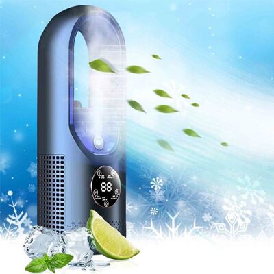 IOOMVOL Tragbare Klimaanlage Mit Luftbefeuchter – 6-stufig Einstellbarer Usb-ventilator – Luftkühler – Timer Und Led-beleuchtung IOOMVOL Tragbare Klimaanlage Mit Luftbefeuchter – 6-stufig Einstellbarer Usb-ventilator – Luftkühler – Timer Und Led-beleuchtung