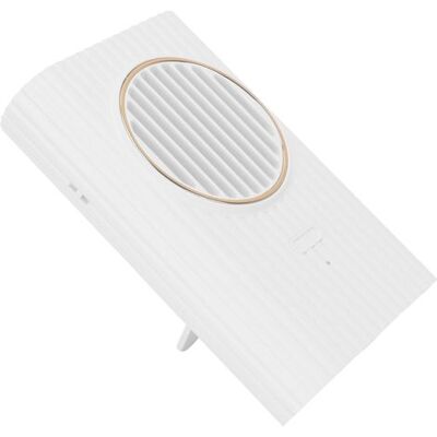 HEAT Tragbarer, Wiederaufladbarer Mini-tischventilator Mit Usb-anschluss, Weiß, Für Zuhause, Schlafzimmer HEAT Tragbarer, Wiederaufladbarer Mini-tischventilator Mit Usb-anschluss, Weiß, Für Zuhause, Schlafzimmer