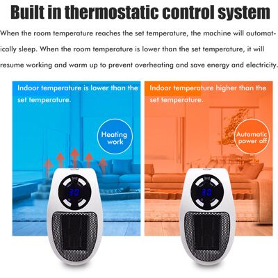 HEAT Elektrischer Mini-heizlüfter, Kleiner Tragbarer Heizlüfter, Ventilator Für Büro Oder Schlafzimmer, Für Den Innenbereich. HEAT Elektrischer Mini-heizlüfter, Kleiner Tragbarer Heizlüfter, Ventilator Für Büro Oder Schlafzimmer, Für Den Innenbereich.