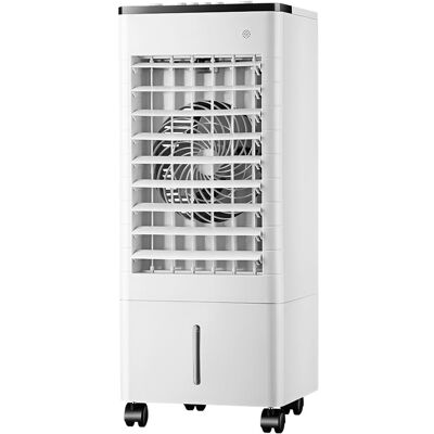 IOOMVOL Tragbarer Luftkühler Mit Led-anzeige, 3-stufigem Ventilator Und Großem 9-liter-wassertank. IOOMVOL Tragbarer Luftkühler Mit Led-anzeige, 3-stufigem Ventilator Und Großem 9-liter-wassertank.