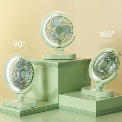 JUTE Neuer Tischventilator, Leise, Per Usb Aufladbar, Tragbar, Mit Beleuchtung, Kreativer Mini-ventilator, Hellgrün. JUTE Neuer Tischventilator, Leise, Per Usb Aufladbar, Tragbar, Mit Beleuchtung, Kreativer Mini-ventilator, Hellgrün.