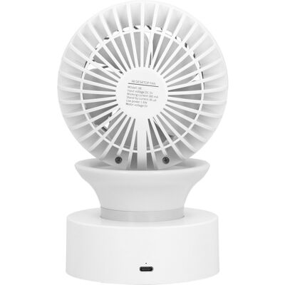 HEAT Usb-tischventilator Mit Automatischer Oszillation, Mini-ventilator Mit Licht Für Zuhause, Büro Und Arbeitsplatz, Leise Und Einstellbar HEAT Usb-tischventilator Mit Automatischer Oszillation, Mini-ventilator Mit Licht Für Zuhause, Büro Und Arbeitsplatz, Leise Und Einstellbar