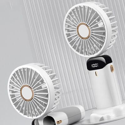 JUTE N15 Snow Peak White 3000m Usb Tragbarer Ventilator (neu 2022), Mini-tragbarer Ventilator Für Studenten, Digitalanzeige, Faltbar, Ideal Für Aromatherapie. JUTE N15 Snow Peak White 3000m Usb Tragbarer Ventilator (neu 2022), Mini-tragbarer Ventilator Für Studenten, Digitalanzeige, Faltbar, Ideal Für Aromatherapie.